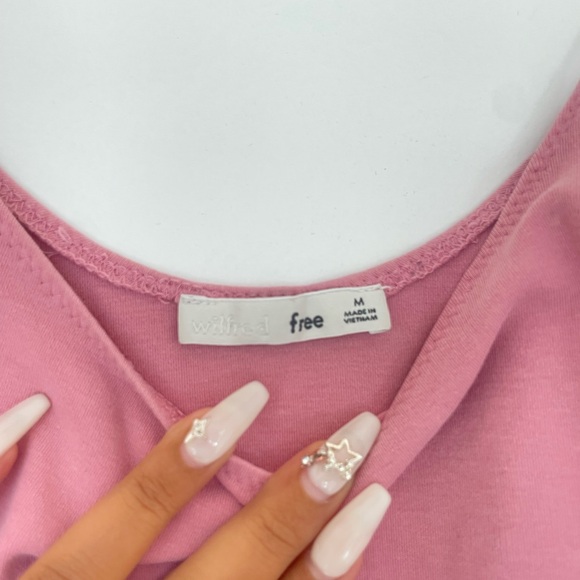Aritzia/Wilfred free Pink bodysuit - Picture 2 of 3